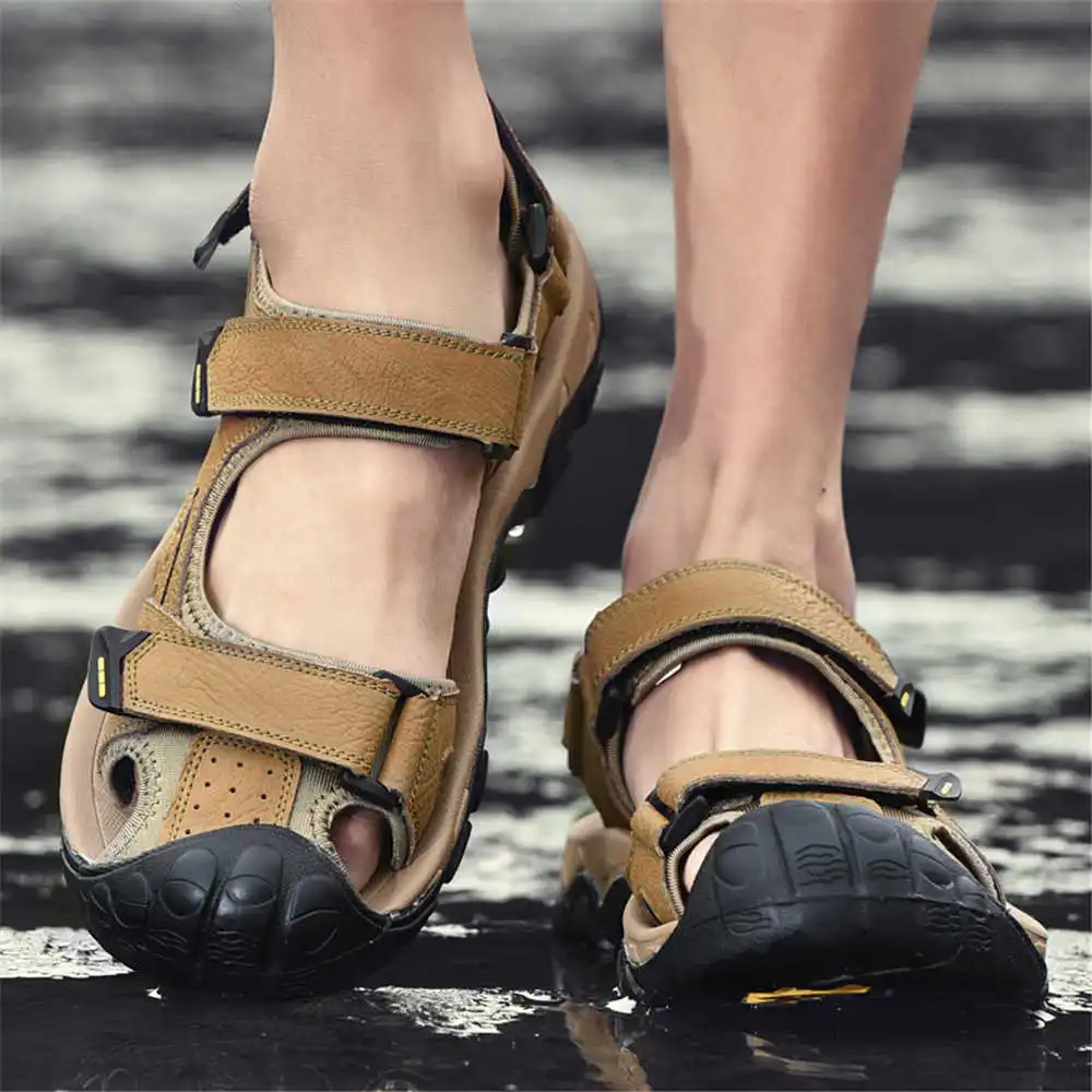 Different Aquatic Sports - Number 44 Natural Cowhide Water Slippers